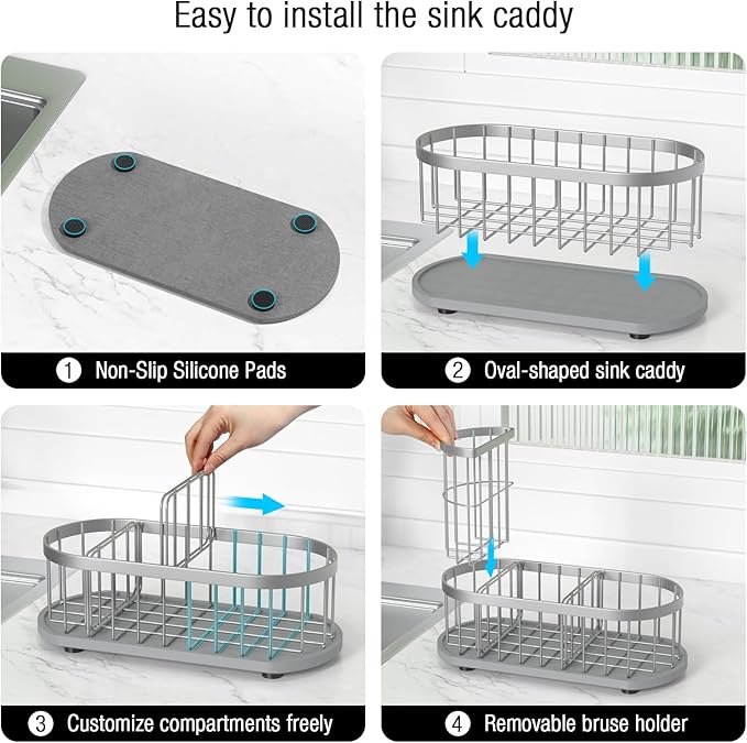 Kitchen Sink Caddy Organizer, Sponge Holder