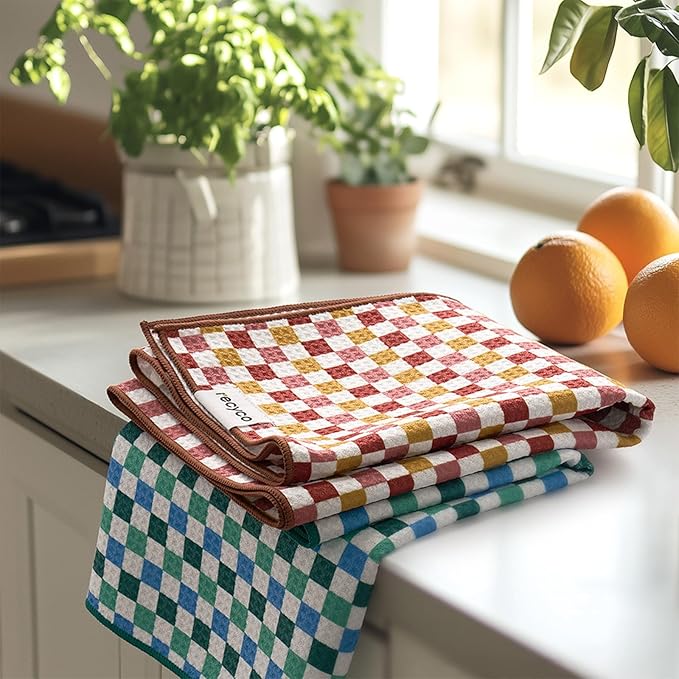 RECYCO Waffle Kitchen Towel Set of 2
