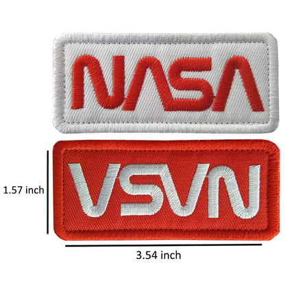 Lightbird NASA Patches 6 Pieces,Embroidered Iron. On/Sew On Space Patches,US Flag Patch (Iron on/Heat Transfer Backing) 1
