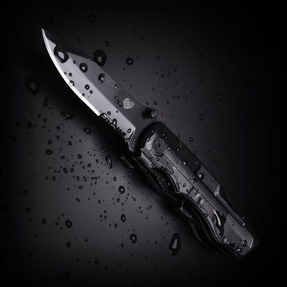 Unutes 14 in 1 Multitool Pocket Knife for Men, Tactical Multi-Tool Plier 9-in-1 screwdriver set with Nylon Sheath for Survival, Camping, Gifts Ideas for Dad, Husband