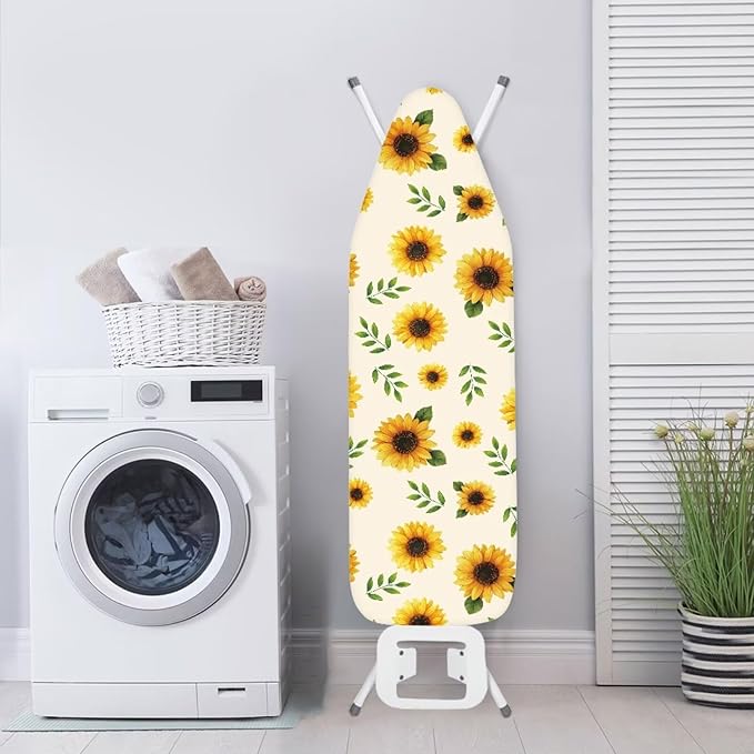 Sunflower Print Ironing Board Cover and Pad Heat Resistance & Resist Scorching