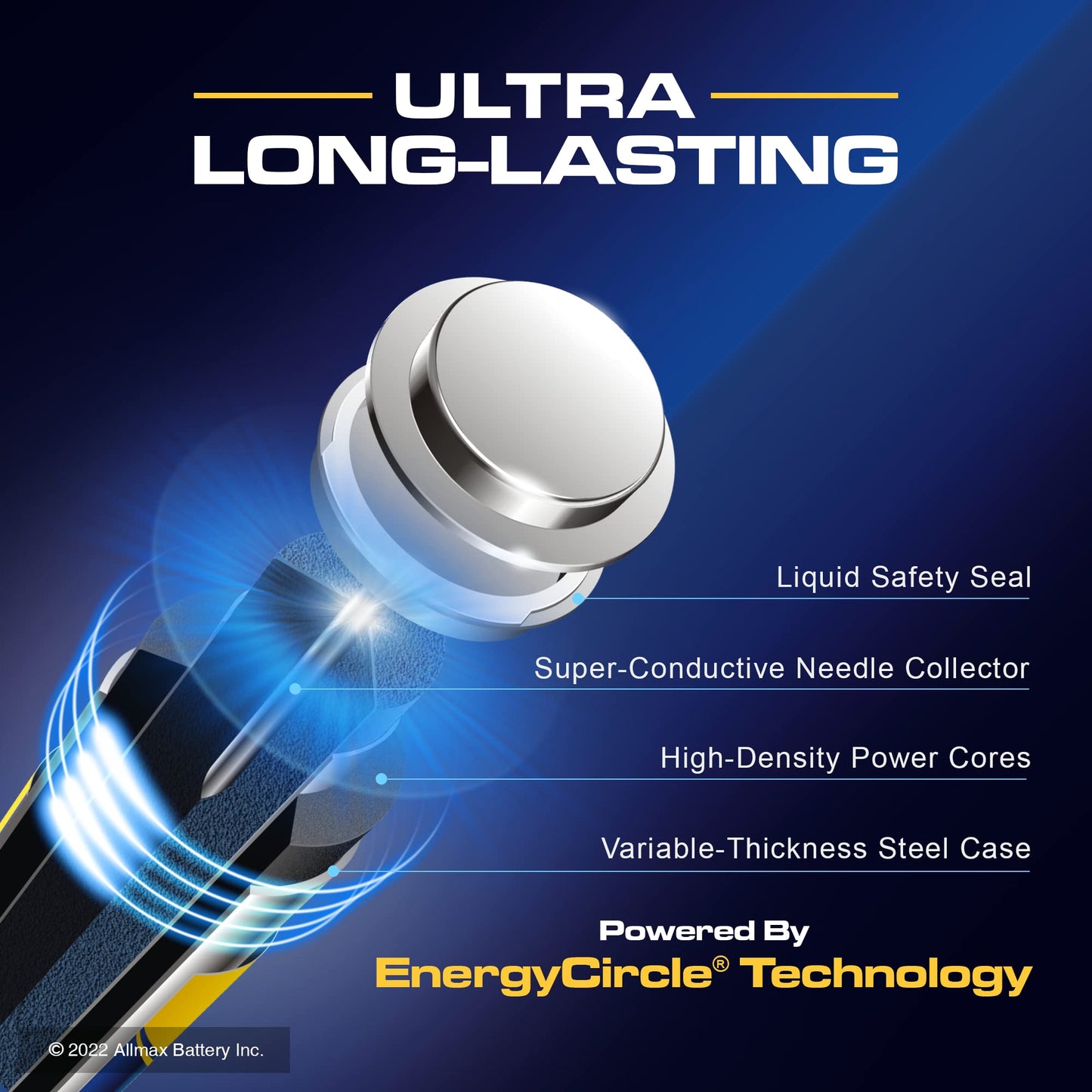 Allmax AA (LR6) Maximum Power Alkaline Double A Batteries (48 Count) – Ultra Long-Lasting, Leakproof Design, 10-Year Shelf Life, Maximum Performance (1.5V)