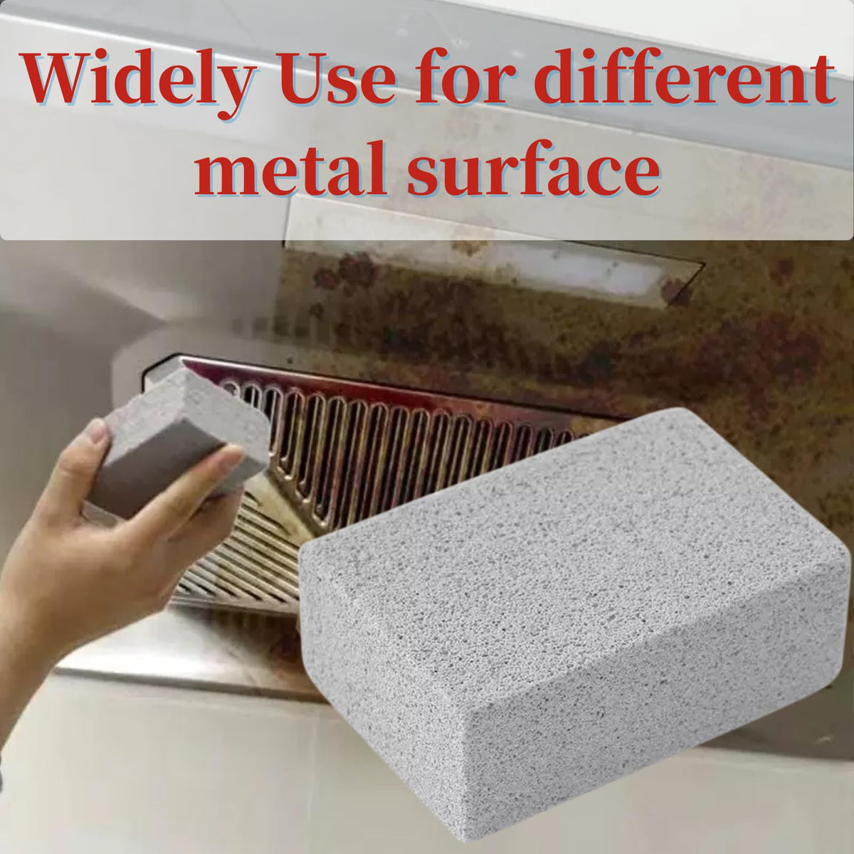Cayton Grill Brick, 8 PCS Griddle Stone Cleaning Block Barbecue Grill Floating Stone Cleaning Tools Weighted for Cleaning Floating Stones in Ovens Stoves Barbecue Grills