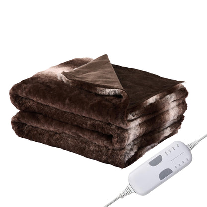 Electric Heated Blanket Full Size 72"x84", Cozy Large Oversized, 5 Heating Levels & 10 Hours Auto Off, Cozy for Bed, Sofa, & Office, Machine Washable, Purple