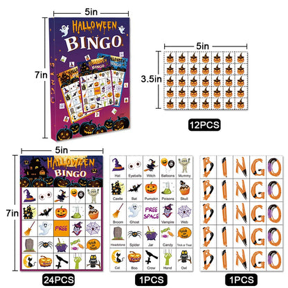 Halloween Bingo Game Party Supplies For Kids 24 Player