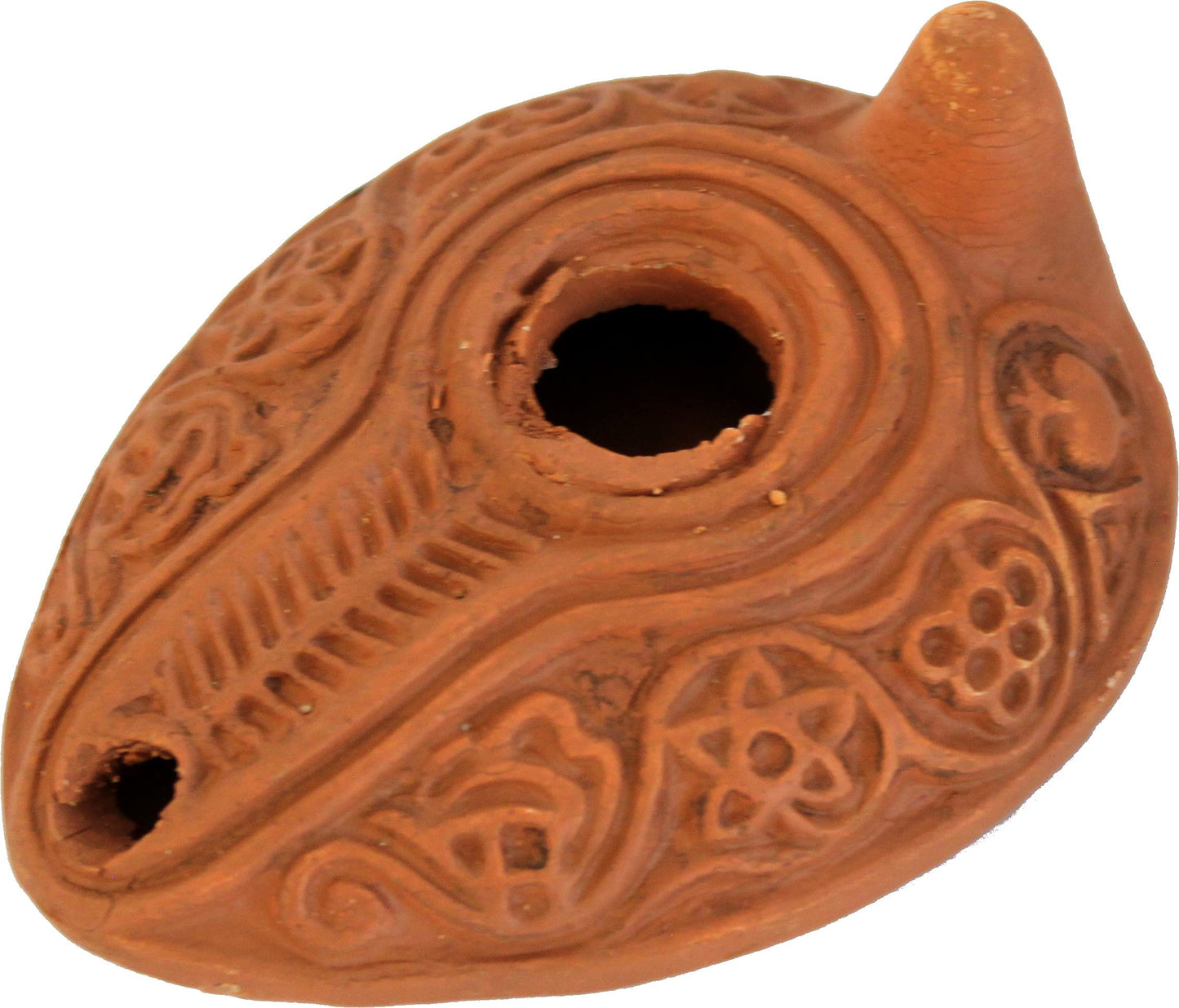 Ancient Antique Biblical Replica Ancient"Oil LAMP" Israel Judaica Hanukkah Gift