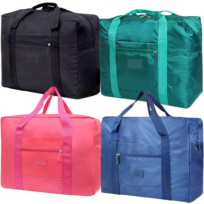 INVODA Foldable Travel Duffel Bag 26L Lightweight,Water Repellent & Tear Resistant Travel Luggage Bag by, 4PCS, Foldable