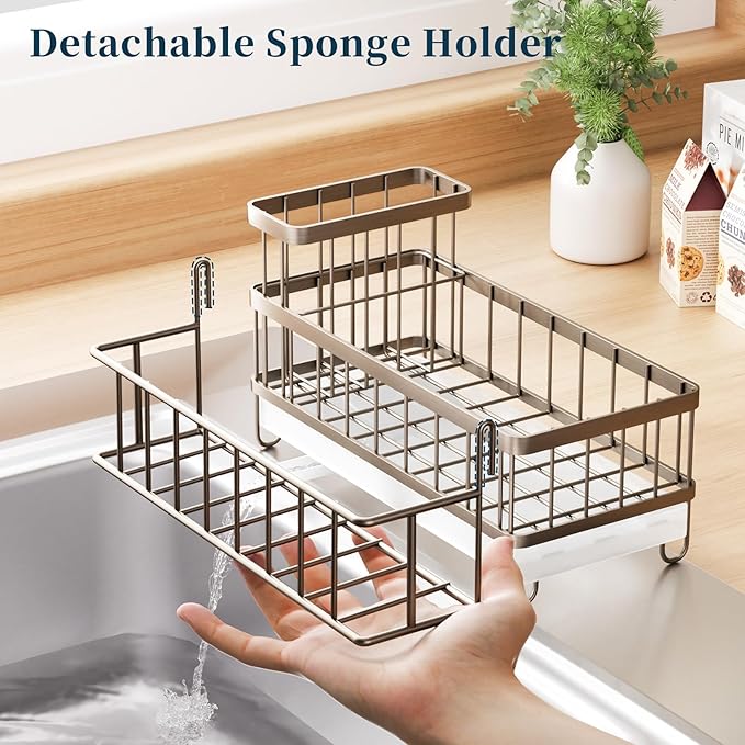 Consuemst Sponge Holder for Kitchen Sink