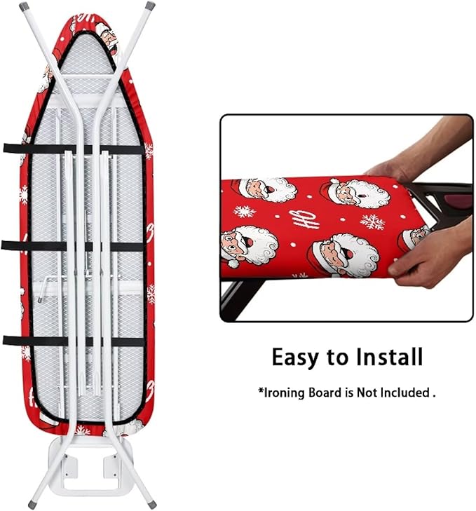 Cute Christmas Santa HOHOHO Ironing Board Cover Table Top Ironing Board Cover