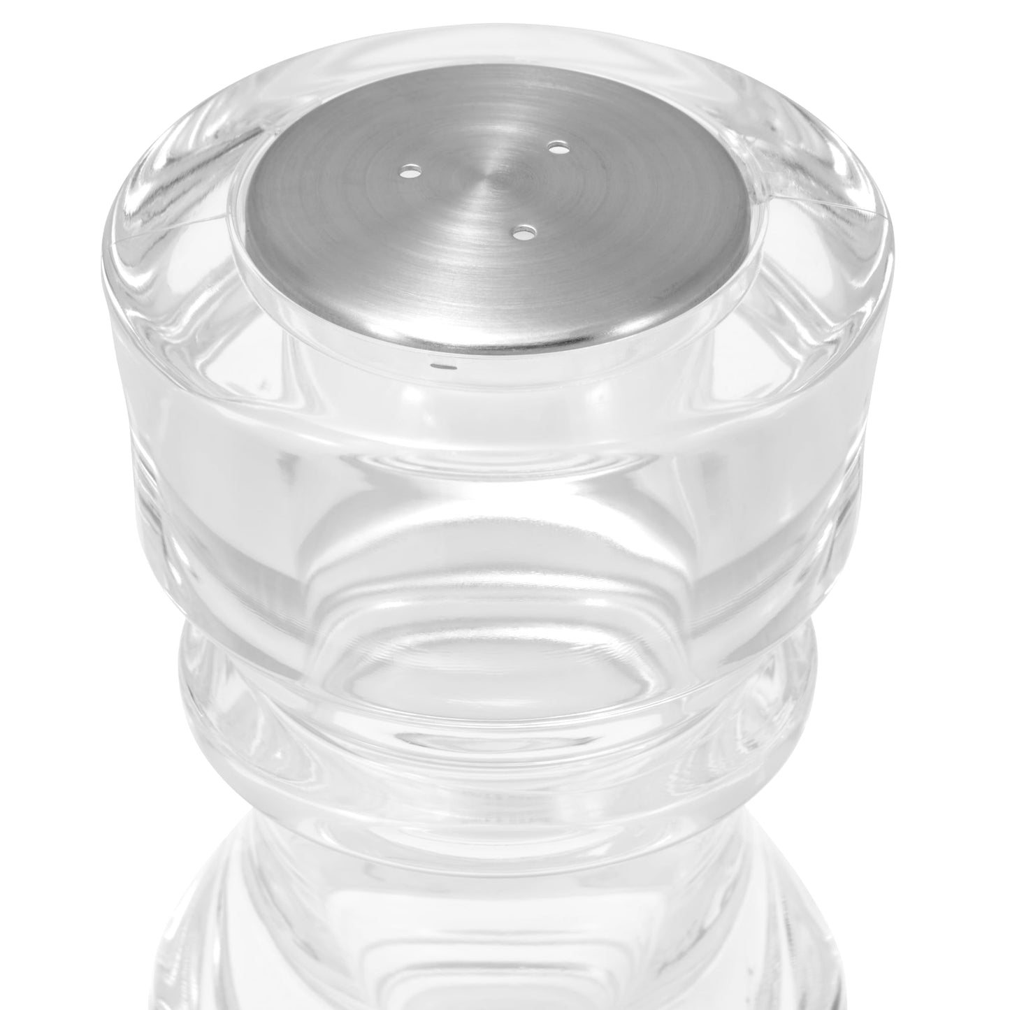 Cole & Mason London 5" Acrylic – Durable Lightweight Seasoning Shaker for Salt, Pepper, or Spices – Easy to Refill & Clean – Clear Acrylic Body for Modern Look & Fill Visibility