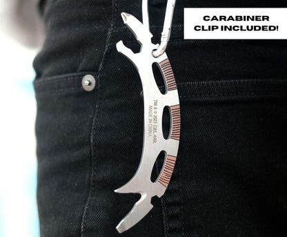 Star Trek Klingon Bat'leth 6-In-1 Multitool Kit | Includes Screwdriver, Wrench, Bottle Opener, Cord Cutter, Hand Tools | Pocket-Sized Portable Survival Camping Tool
