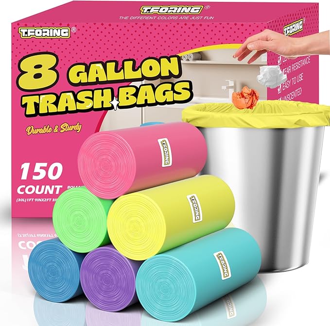 8 Gallon Trash Bags Colored
