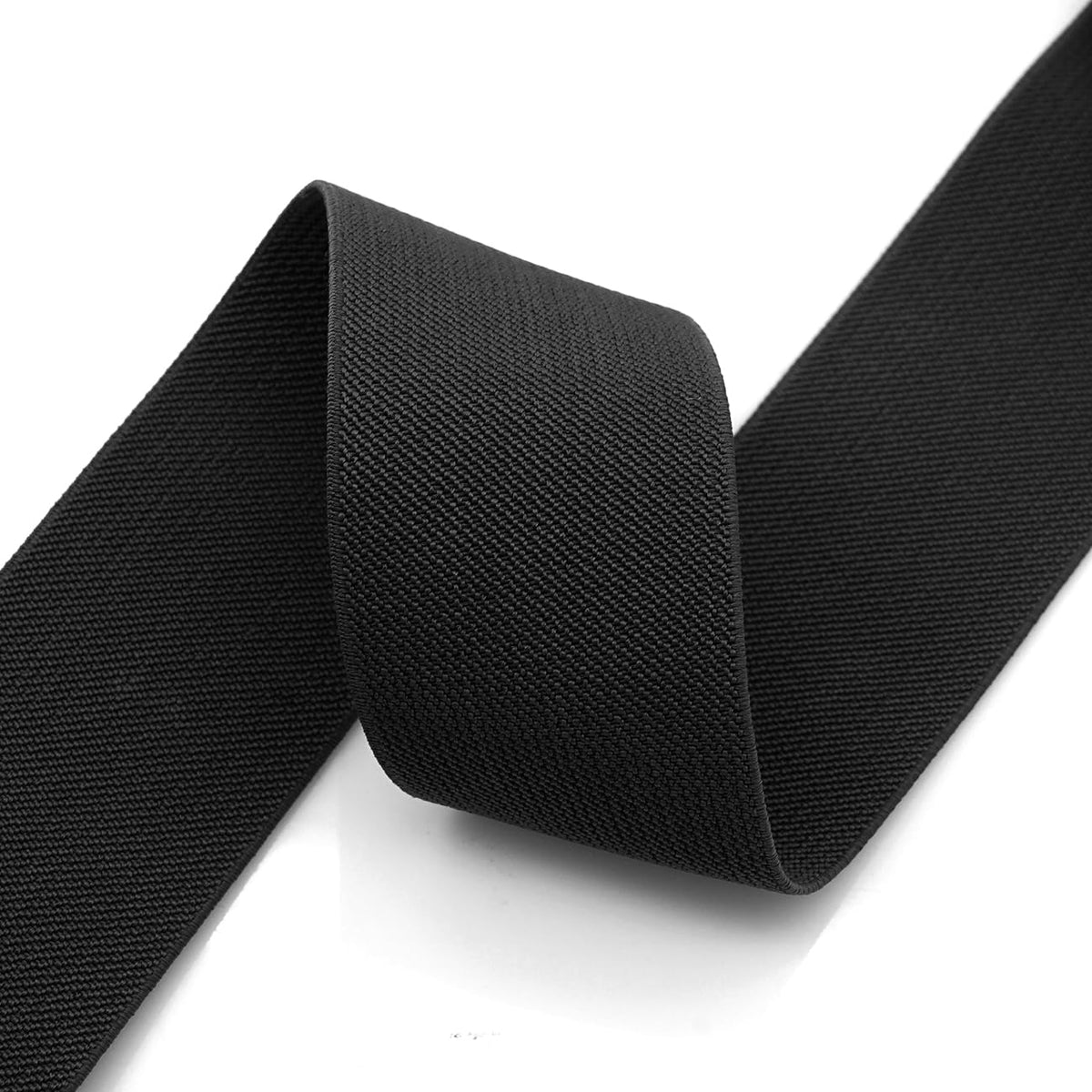 BAOKELAN Wide Elastic Waist Belts for Women Stretchy Skinny Belts with Gold Buckle for Dresses Black Gold 65cm/26in