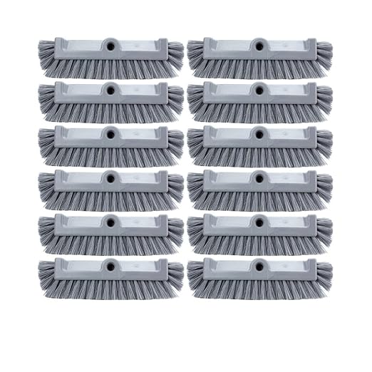 SPARTA Multi-Level Tile Scrub Brush 12" Wide Brush Head, Heavy-Duty Tile