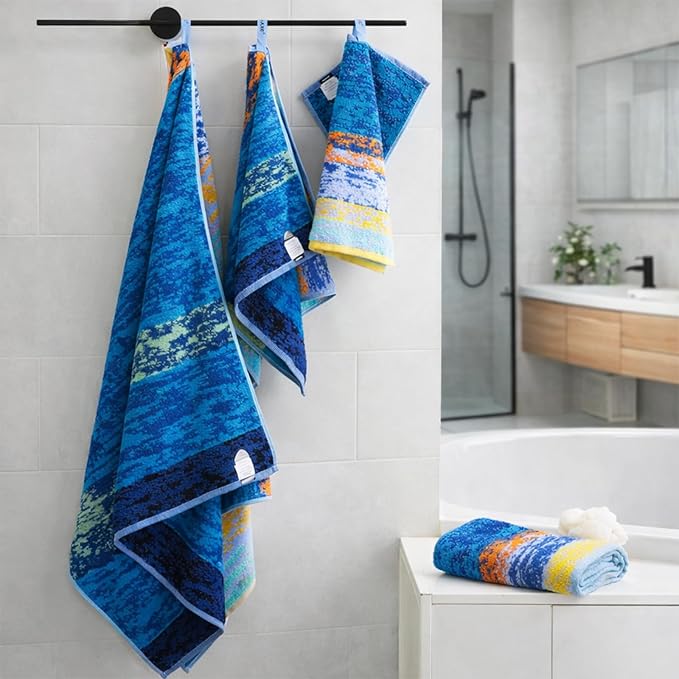 SEMAXE 12-Piece Family Bathroom Towel Set