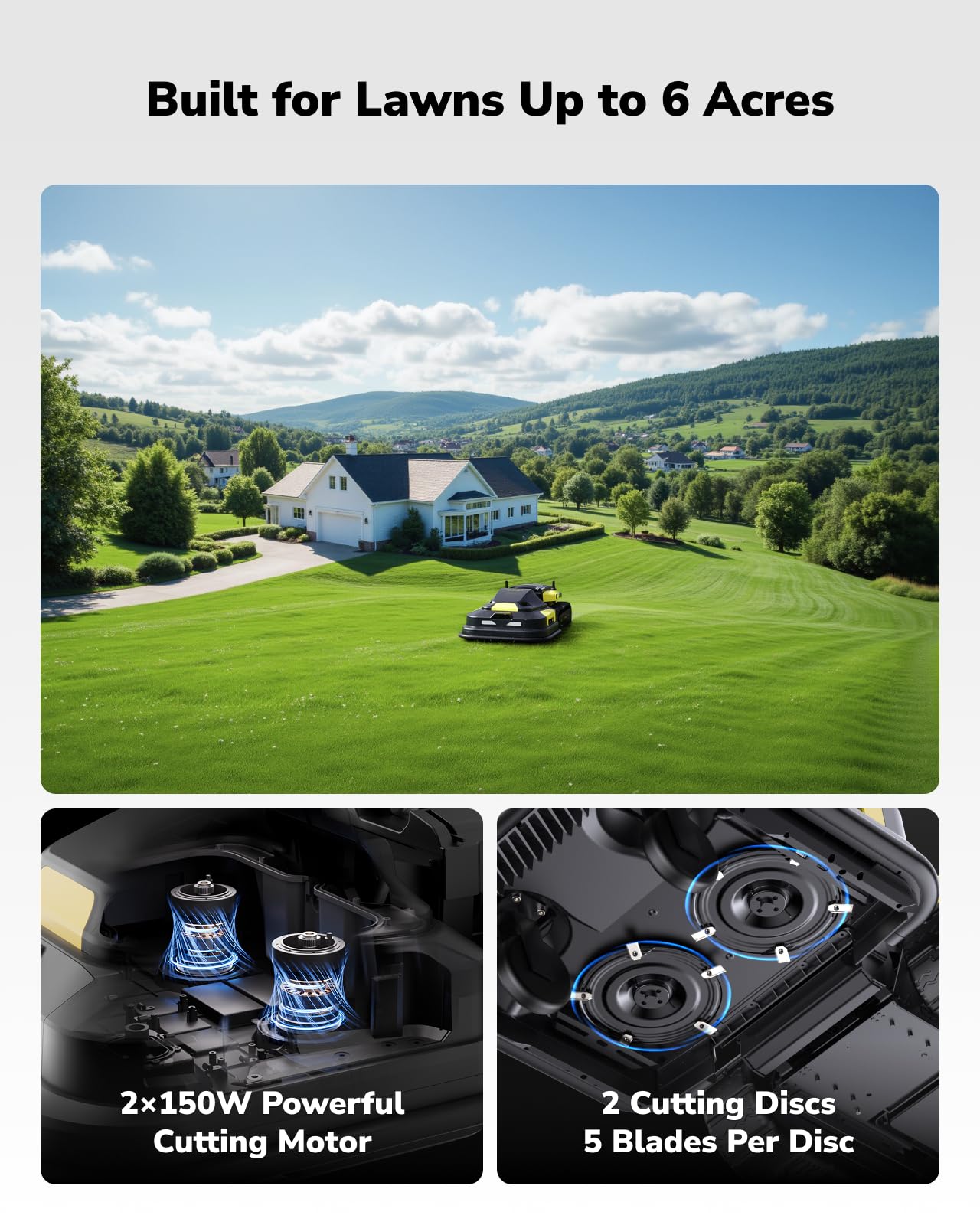 YARBO Robot Lawn Mower and Leaf Blower