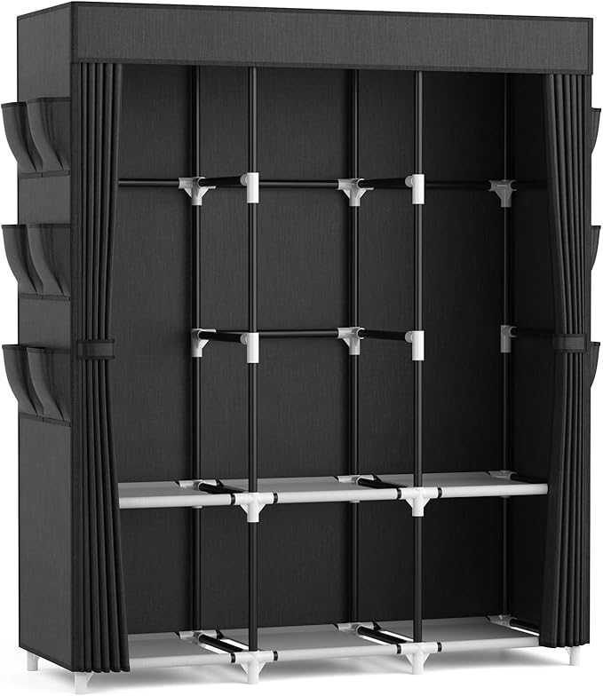 VTRIN Portable Closet for Hanging Clothes 52 Inch Wide Portable Wardrobe Closet