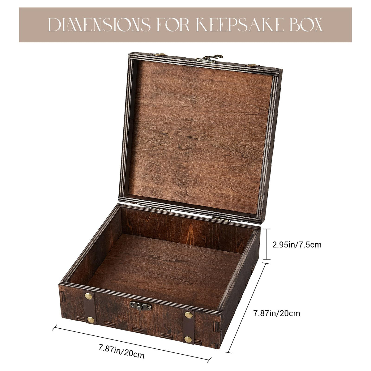 AW BRIDAL Wedding Keepsake Box with Tree of Life Engraved, Wood Decorative and Storage Boxes, Bridal Shower Gifts for Bride, Engagement Gifts for Couples Newly Engaged, Anniversary Marriage Presents