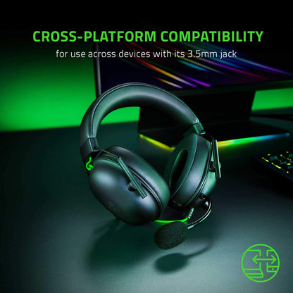 Razer BlackShark V2 X - Multi-Platform Wired Esports Headset (Triforce 50 mm Drivers, Advanced Passive Noise Cancellation, 7.1 Surround Sound, Hyperclear Cardioid Mic) Black