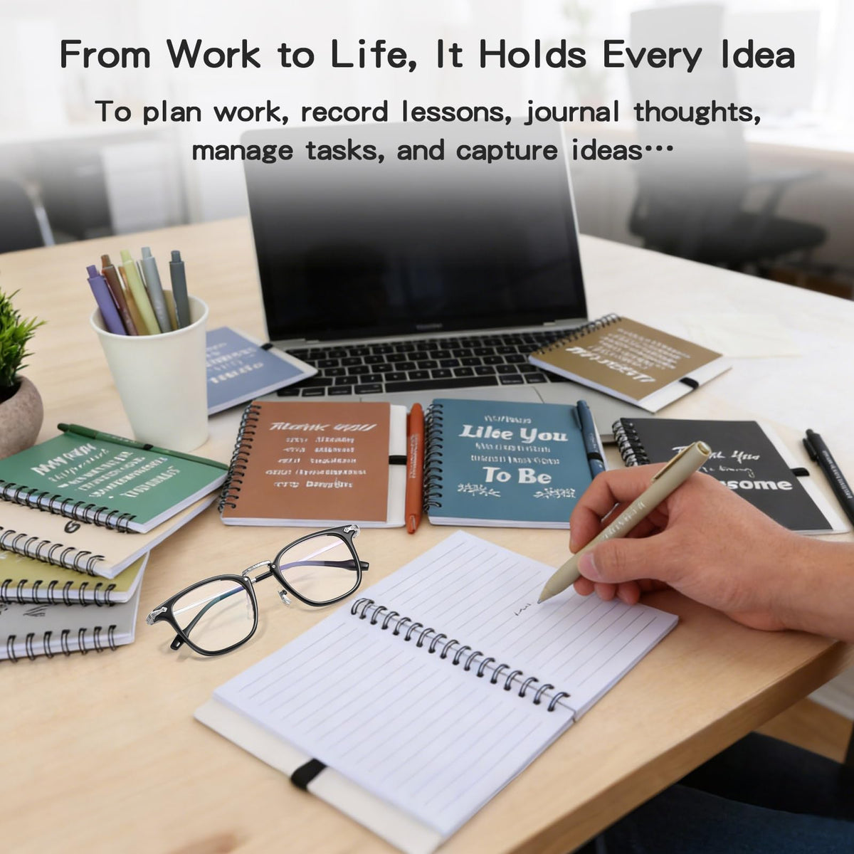 10 Sets/20 Pcs Employee Appreciation Gifts Bulk – Inspirational Notebooks with Motivational Pens, Small Notepads for Coworkers, Office Staff, Team, Volunteer, Nurse, Teachers, Housekeeping (Boho)