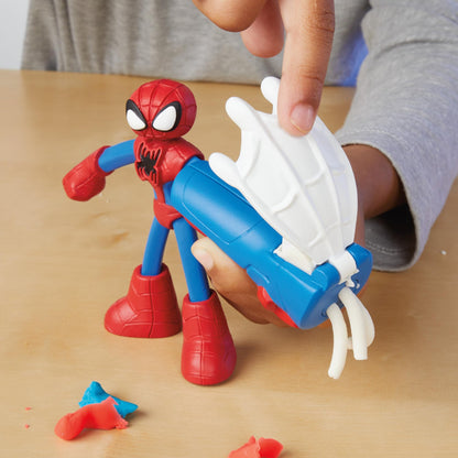 Play-Doh Marvel Hero Adventure Playset, 3 Marvel Action Figures with Wearable Tools, Black Panther, Captain America & Spider-Man Imagination Toys for Boys and Girls Ages 4 and Up