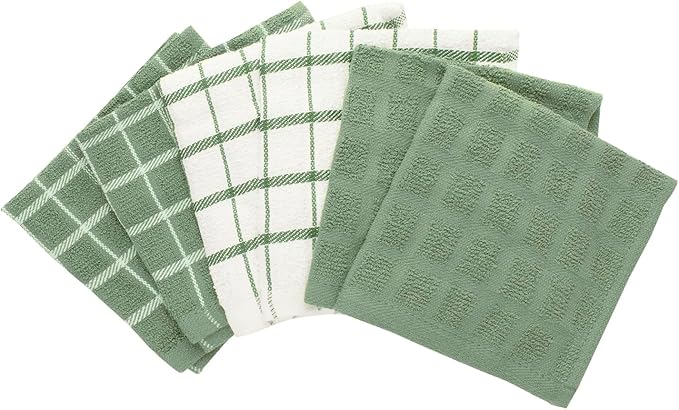 Ritz Premium Terry Check Kitchen Dish Cloths