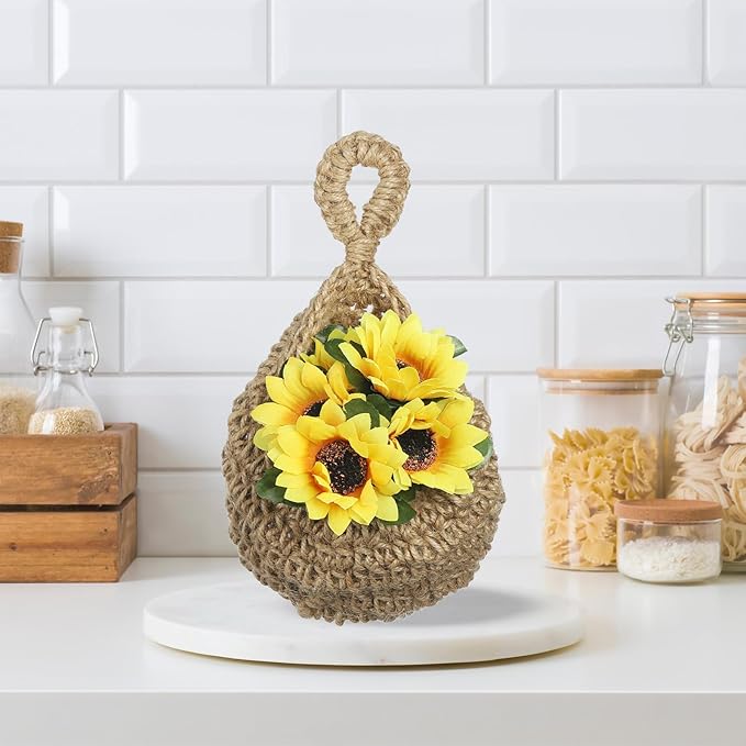 PATIKIL Hanging Fruit Baskets for Kitchen, Large Size Teardrop Home Decor
