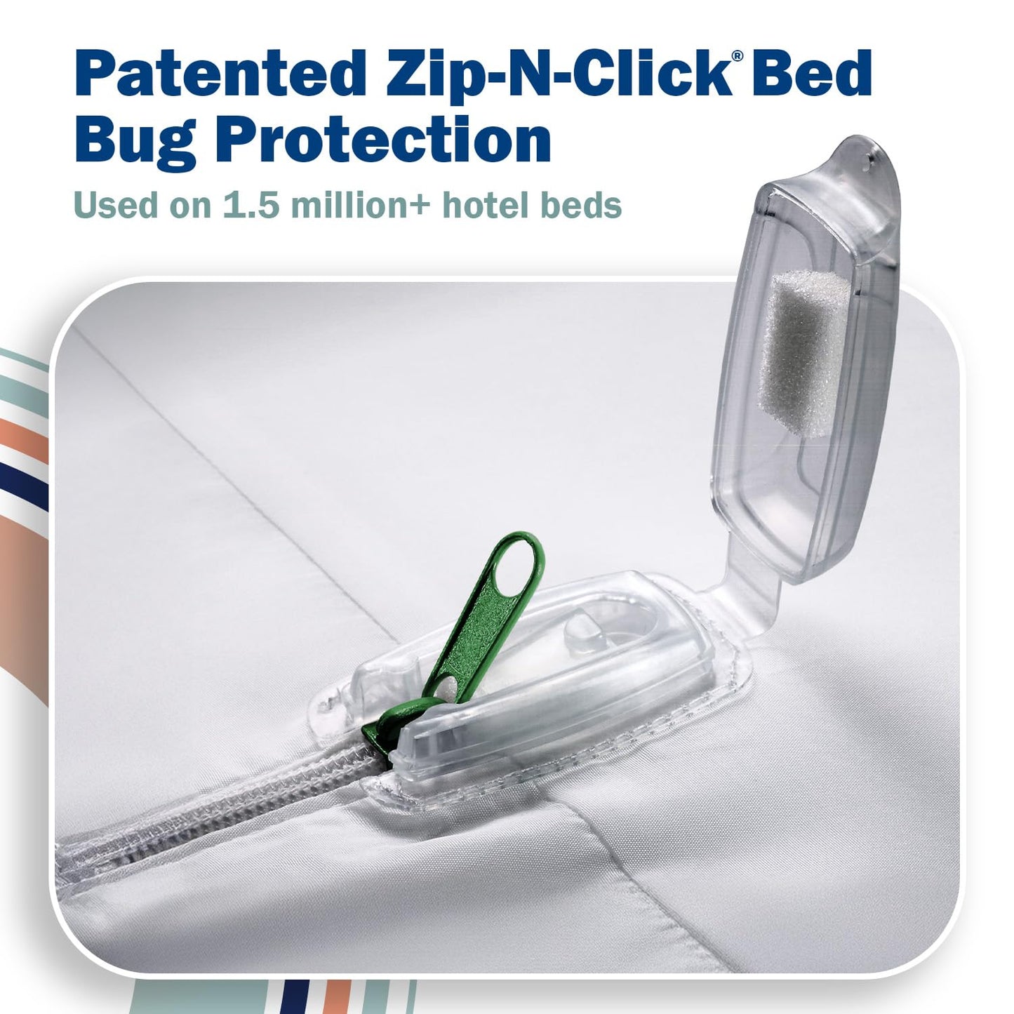 CleanRest PRO Box Spring Encasement - Ultimate Defense Against Allergens, Dust Mites, and More - Water Resistant, MicronOne Allergen Barrier, Zip-N-Click (Queen)