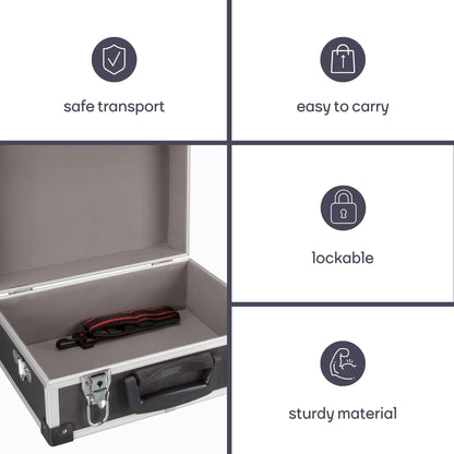 Perel 1821-N Aluminium Tool Case, 320 x 230 x 155 mm