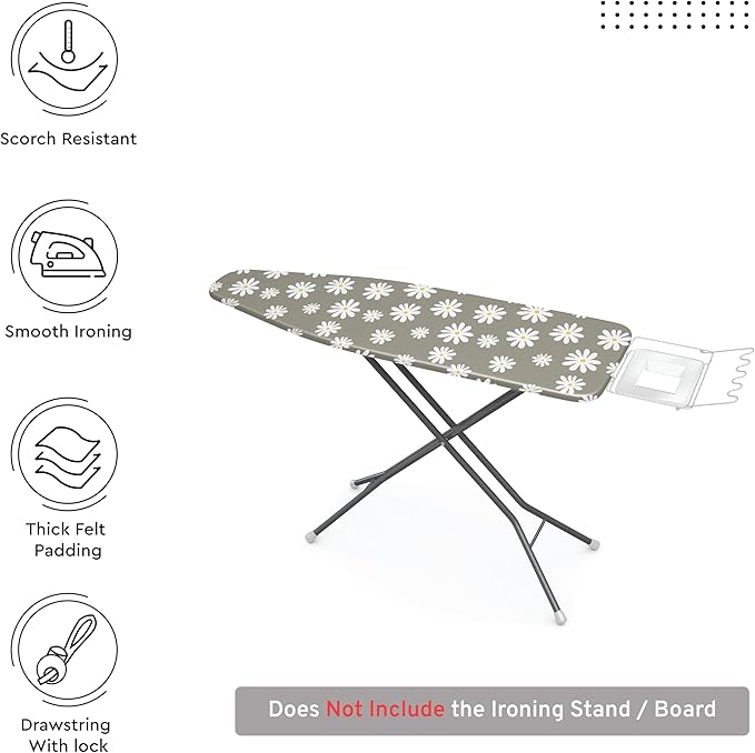 Encasa XO Ironing Board Cover and Pad 54"x18"