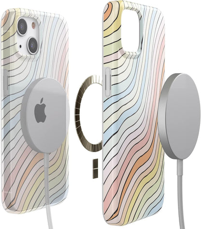 Casely iPhone 13 Case | Field of Flowers | Pastel Floral | Compatible with MagSafe | Classic Ultra Slim Design