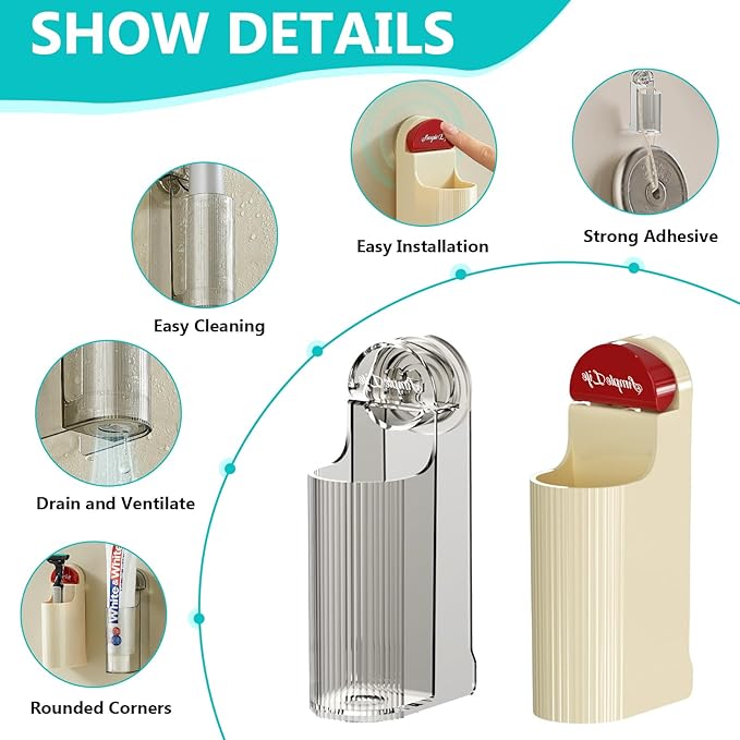 3 Pack Electric Toothbrush Holders