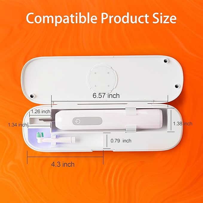 iHave Toothbrush Sanitizer for Electric Toothbrushes, Portable UV Toothbrush