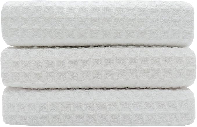 Waffle Weave Kitchen Towels Thick Microfiber Dish Drying Towels Absorbent Tea