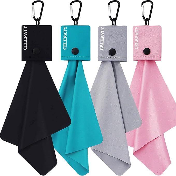 Solid Color Keychain Microfiber Eye Glasses Cleaner Cleaning Cloth Wipes