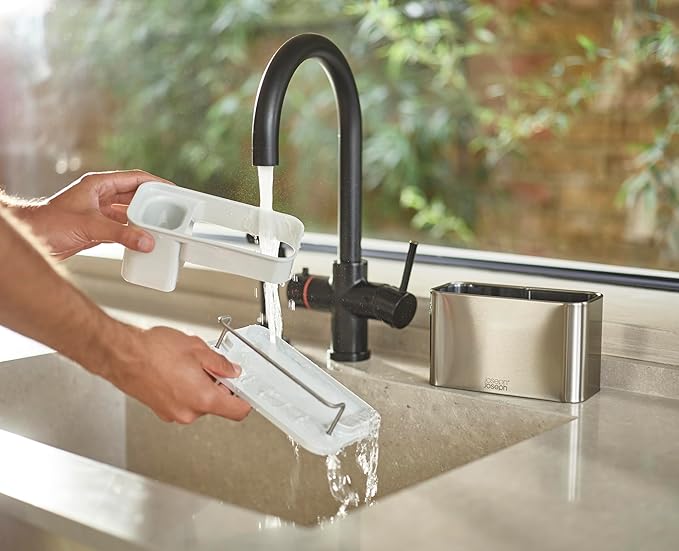 Joseph Joseph Surface Stainless Steel Caddy Sink Area Organizer and Sponge