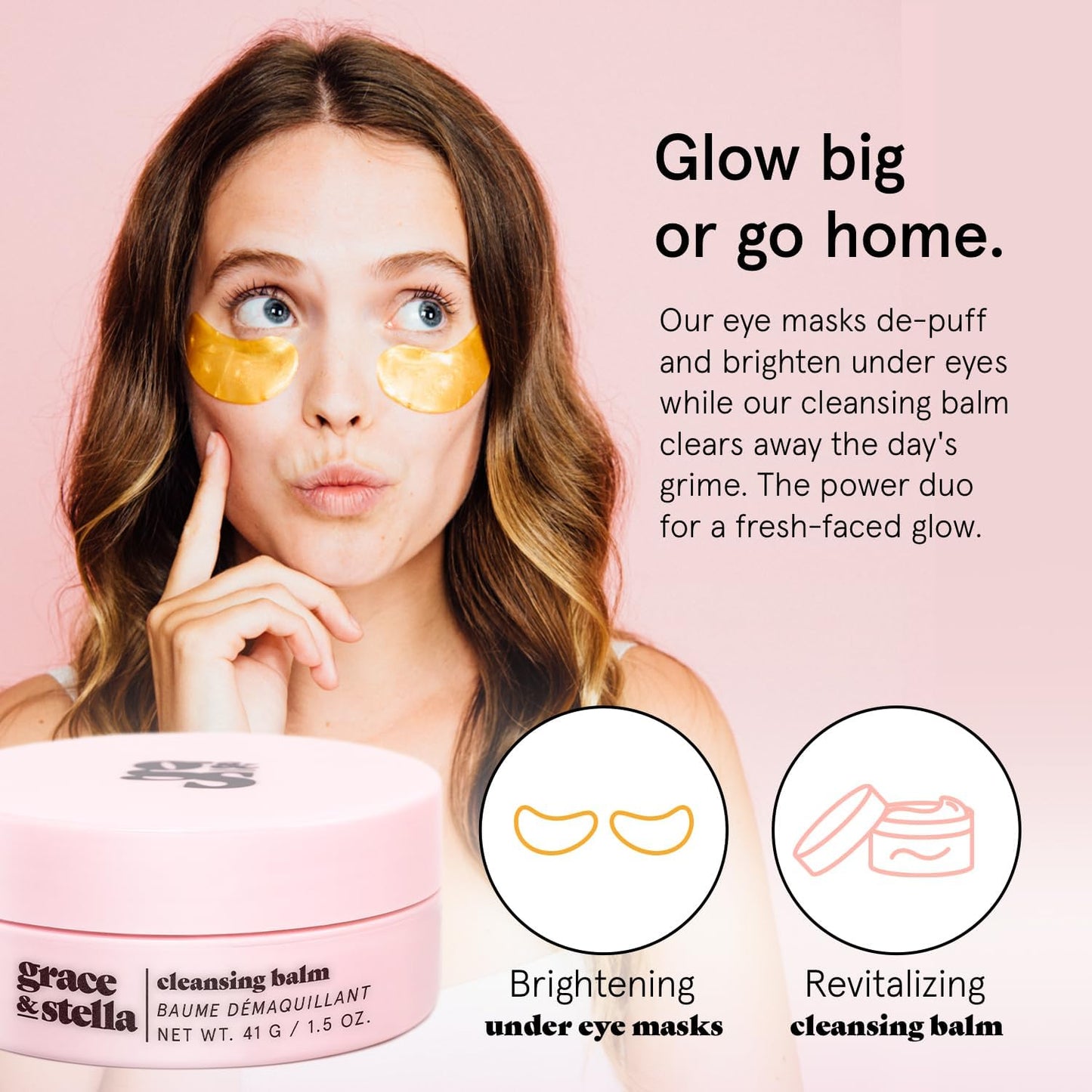 grace & stella Award Winning Skin Care Set - Christmas Gifts for Women, White Elephant Gifts for Adults - Travel Essentials with Under Eye Masks, Serum, Cleanser, Lip Balm - Holiday Gift for Mom, Her