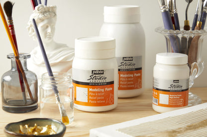 PEBEO 524150 500 ml Studio Acrylics Auxiliaries Modeling Paste, White