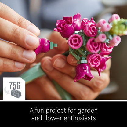 LEGO Botanicals Flower Bouquet Building Set - Artificial Flowers for Decoration for Home and Display, Ages 18+ - for Table, Desk, Office - Gift for Birthdays - 10280