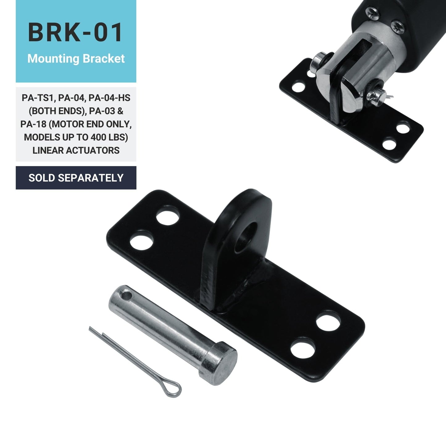 Progressive Automations 12V Linear Electric Actuator - 6 inches Stroke, 600 lbs Force with Low-Current Rating DC Motor and Durable Stroke for Automotive, Medical, Robotics Usage, PA-03-6-600