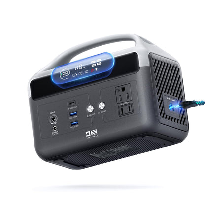 DaranEner Portable Power Station 56000mAh, 179.2Wh LiFePO4 Battery Backup w/ 2 300W (Peak 600W) AC Outlets, 1.5hrs Fast Charging, Power Bank for Hurricane Emergency/Outdoor Camping/RVs/Home Use