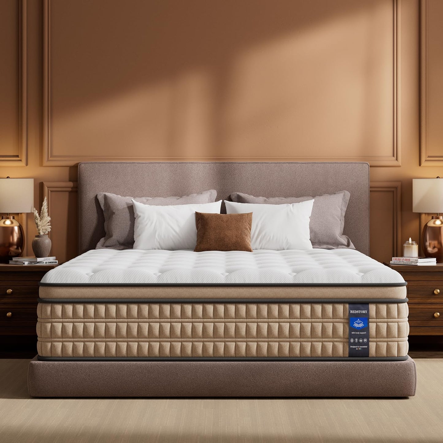 BedStory Extra Firm Queen Mattress 12 inch - Pain-Relieving Hybrid Mattress for Extra Lumbar & Hip Support - No Sagging Bed in a Box - 365-Night Trial - No Odor, Fiberglass-Free, CertiPUR-US Certified