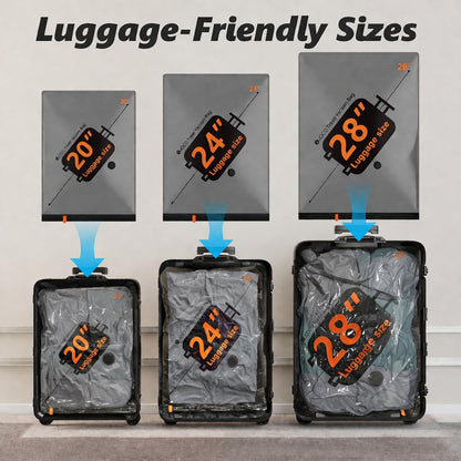 Travel Vacuum Bags with Cordless Electric Pump, 16 Combo Compression Packing Cubes for Clothing Clothes, Luggage Suitcase Organizer, Space Saver Vacation Cruise Travel Essentials
