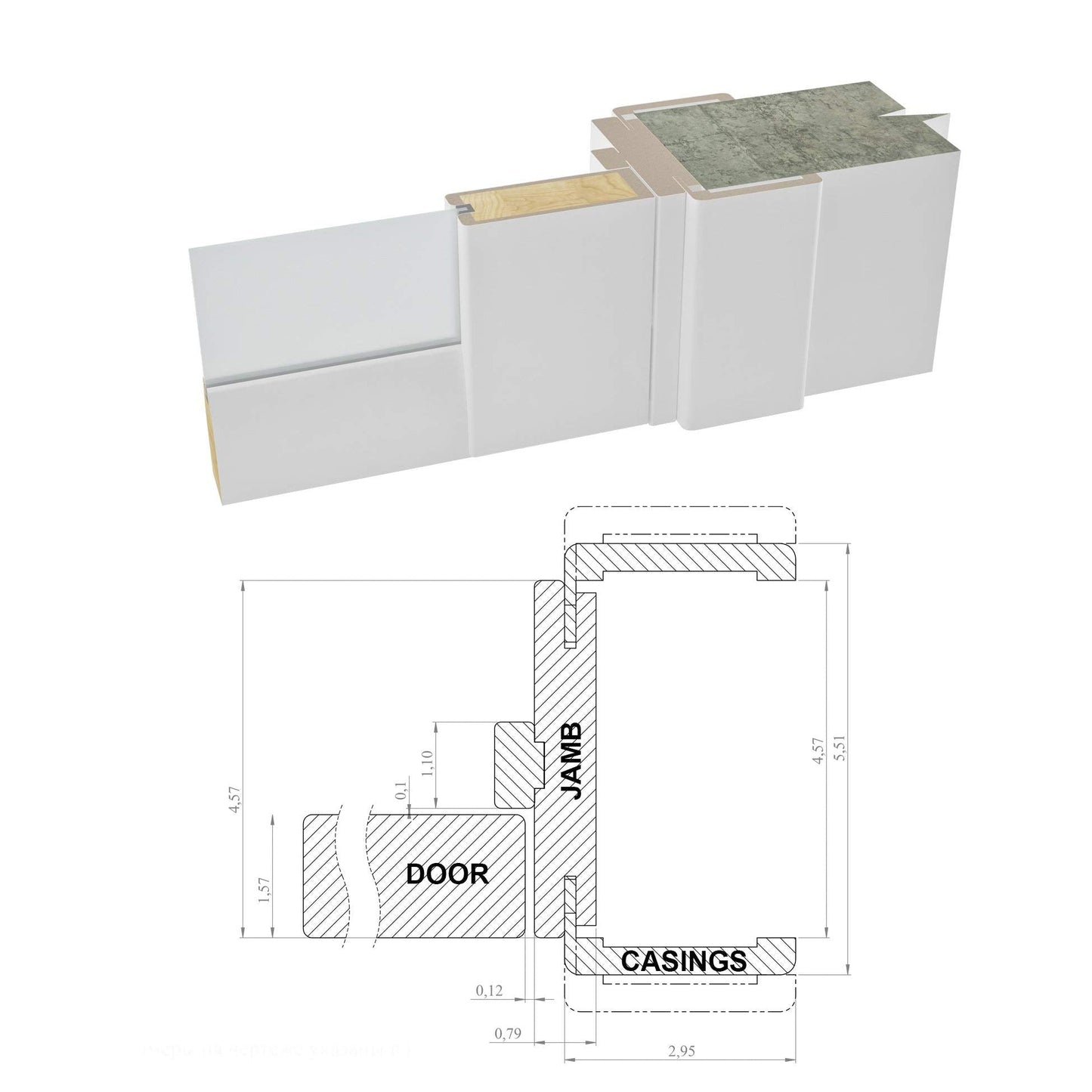 SARTODOORS Solid French Door Frosted Glass 12 Lites 32x80 inches | Felicia 3312 Matte White | Single Regural Panel Frame Trims Handle | Bathroom Bedroom Sturdy Doors