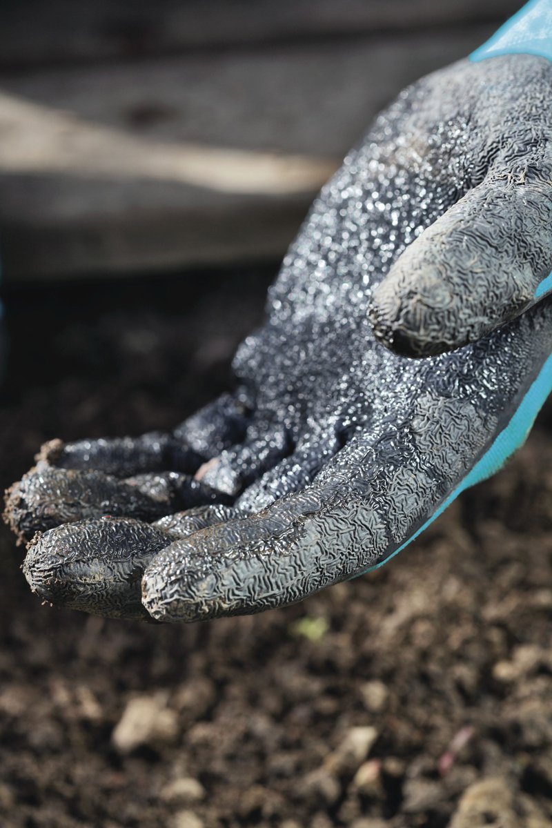 Gardena Gardening and Soil Gloves: Gardening Gloves for Coarse Gardening and Soil Work, Size 10/Xl, Breathable, Water Resistant Thanks to a Latex Coating, Ideal Grip and Protection (208-20)