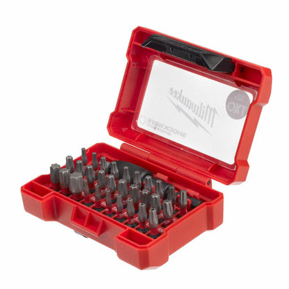 Milwaukee Shockwave Compact Bit 32 Piece Torx Set 4932471586, Set of 32 , Red