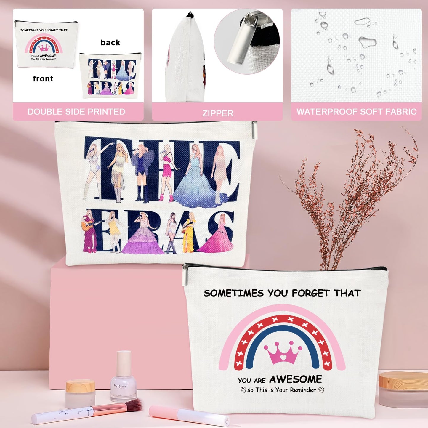 Awfrky Easter Basket Stuffers Pink Gifts Box Set - Birthday Gifts for Girls Toddler - Funny Birthday Gift Ideas for Teen Girls, Kids, Friends, Daughter, Sister- Specially for You