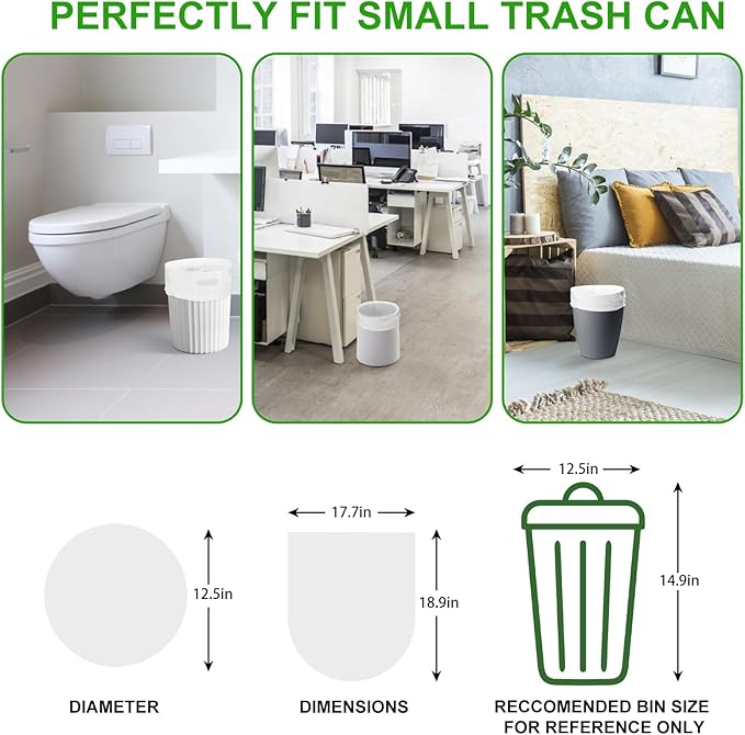 3 Gallon Biodegradable Trash Bags