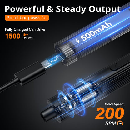 JOREST 155 in 1 Mini Electric Screwdriver Cordless, Rechargeable Precision Power Screwdriver Set, Gifts for Men, Magnetic Repair Tool Kit for iPhone, PC, Laptop, MacBook, PS5, Xbox, Glasses, Watches