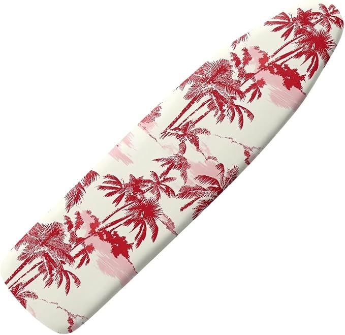 Coconut Tree Print Cover for Ironing Board, Scorch Resistant Ironing Board Cover